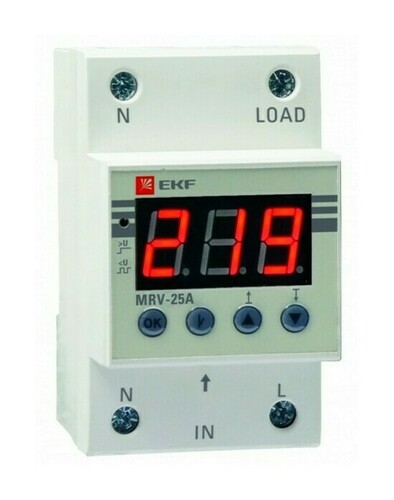 Реле напряжения с дисплеем MRV 50A EKF PROxima