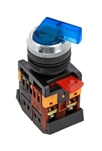 Переключатель ANLC-22 2P синий с подсветкой 380В NO+NC EKF PROxima
