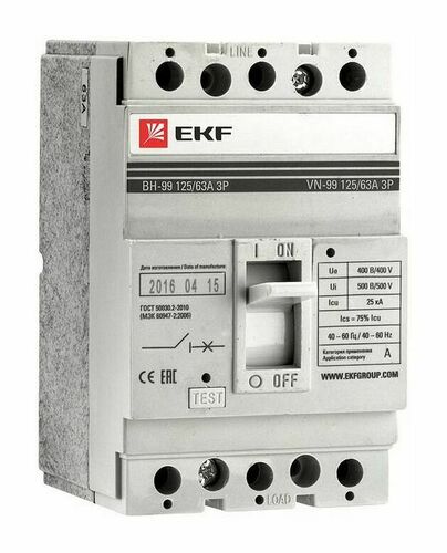 Выключатель нагрузки ВН-99 800/630А 3P EKF PROxima
