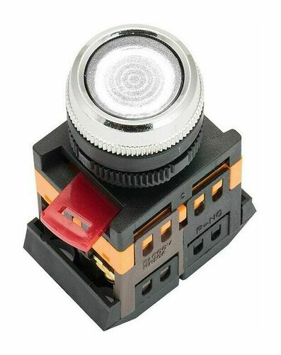 Кнопка ABLFS-22 с подсветкой прозрачный NO+NC 230В EKF PROxima