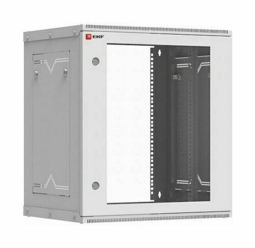 Шкаф телекоммуникационный настенный разборный 12U (600х450) дверь стекло, Astra серия EKF PROxima
