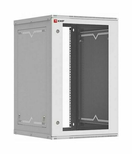 Шкаф телекоммуникационный настенный разборный 18U (600х650) дверь стекло, Astra серия EKF PROxima