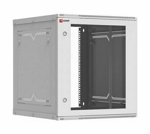 Шкаф телекоммуникационный настенный разборный 12U (600х650) дверь стекло, Astra серия EKF PROxima
