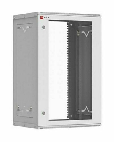 Шкаф телекоммуникационный настенный разборный 18U (600х450) дверь стекло, Astra серия EKF PROxima
