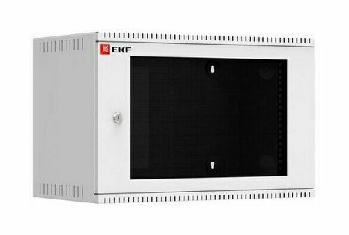 Шкаф телекоммуникационный настенный 6U (600х350) дверь стекло, Astra серия EKF PROxima