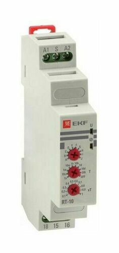 Реле времени (10 устанавл. функц.) RT-10 12-240В EKF PROxima