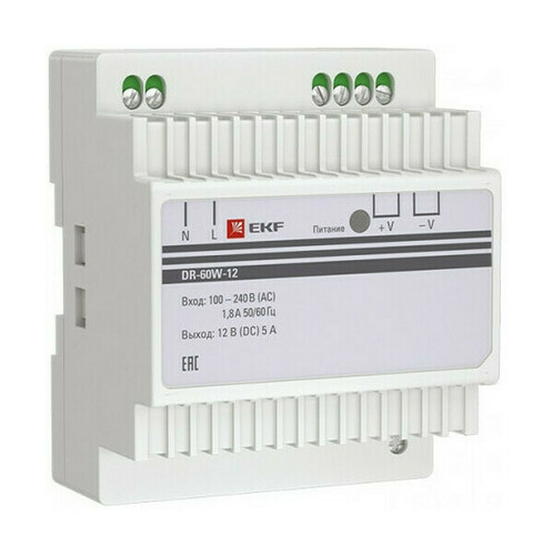 Блок питания 12В DR-60W-12 EKF PROxima