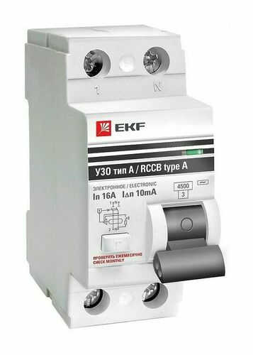 Устройство Защитного Отключения ВД-100 4P 63А/100мА (электр, тип А) EKF PROxima