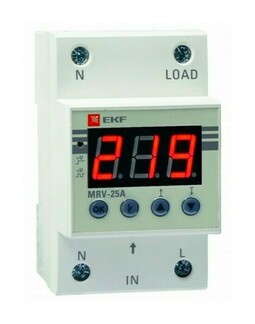 Реле напряжения с дисплеем MRV 25A EKF PROxima