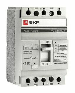 Выключатель нагрузки ВН-99 125/100А 3P EKF PROxima