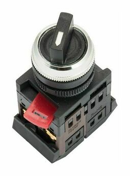 Переключатель АС-22 2P черный NO+NC EKF EKF PROxima
