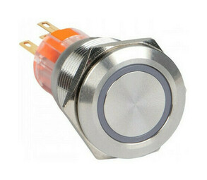 Кнопка S-Pro67 19 мм без фикс. с белой подсв. 24В EKF PROxima