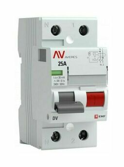 Устройство защитного отключения DV 2P 80А/ 30мА (A) EKF AVERES