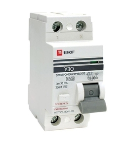 Устройство защитного отключения УЗО ВД-100 2P 16А/ 30мА (электромеханическое) EKF PROxima