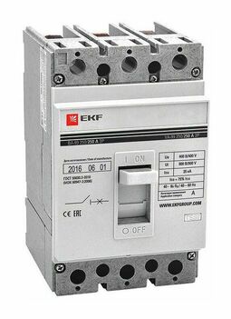 Автоматический выключатель ВА-99 250/250А 3P 35кА без коннекторов EKF PROxima