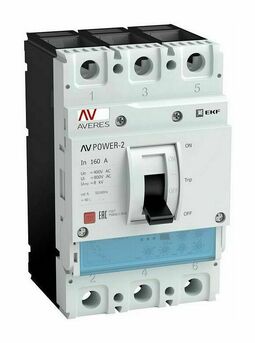 Автоматический выключатель AV POWER-1/3 160А 50kA ETU2.0