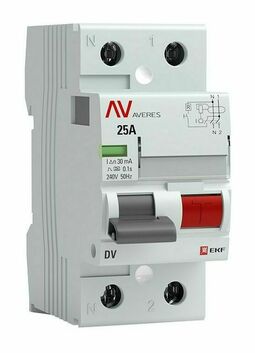 Устройство защитного отключения DV 2P 40А/100мА (AC) EKF AVERES