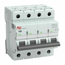 Выключатель автоматический AV-6 4P 3A (B) 6kA EKF AVERES