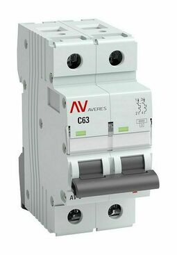 Выключатель автоматический AV-6 2P 6A (B) 6kA EKF AVERES