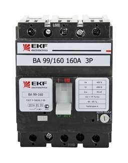 Выключатель автоматический ВА-99 160/ 50А 3P 35кА EKF PROxima